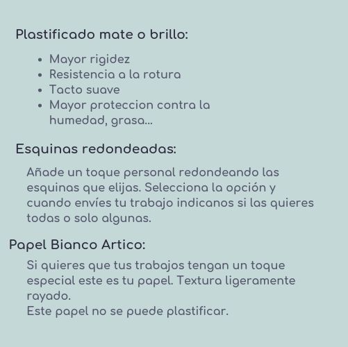 Todo tipo de acabados